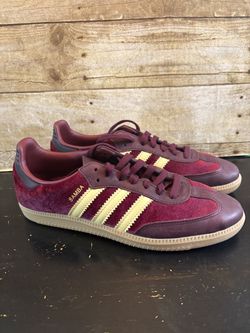 Adidas samba velvet red