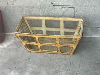 Vintage Metal Mesh Storage Basket