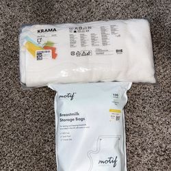 Baby wash clothes and bread milk storage bags