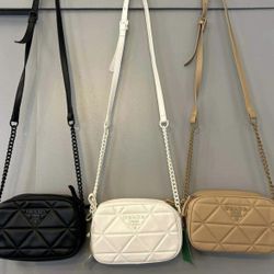 Small White , Cream Or Black Crossbody Bag New