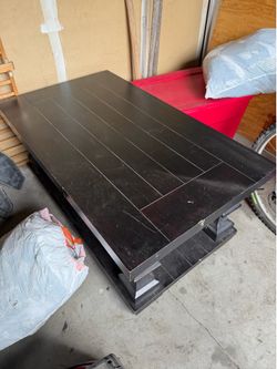 Black coffee table