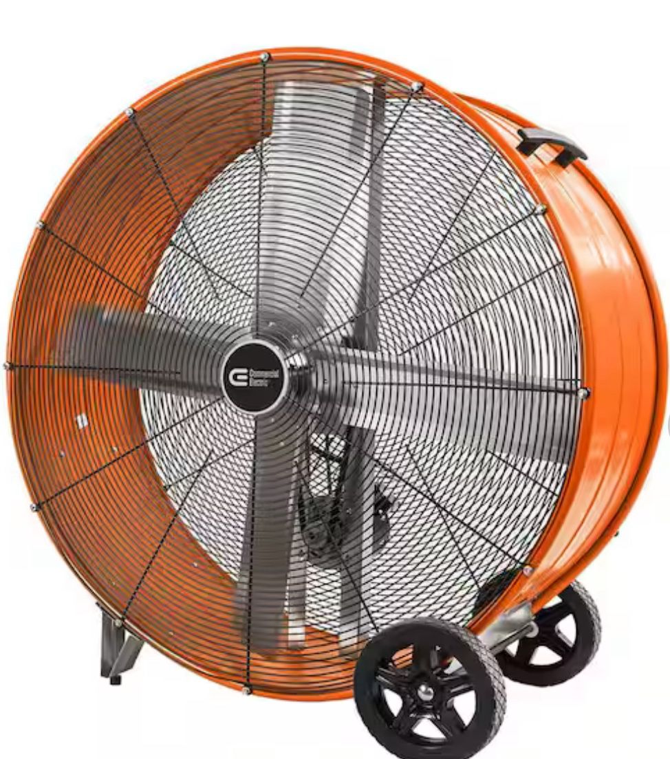 42 in. Heavy Duty 2-Speed Belt Drive Drum Fan