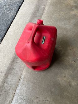 Red Plastic Gas Can