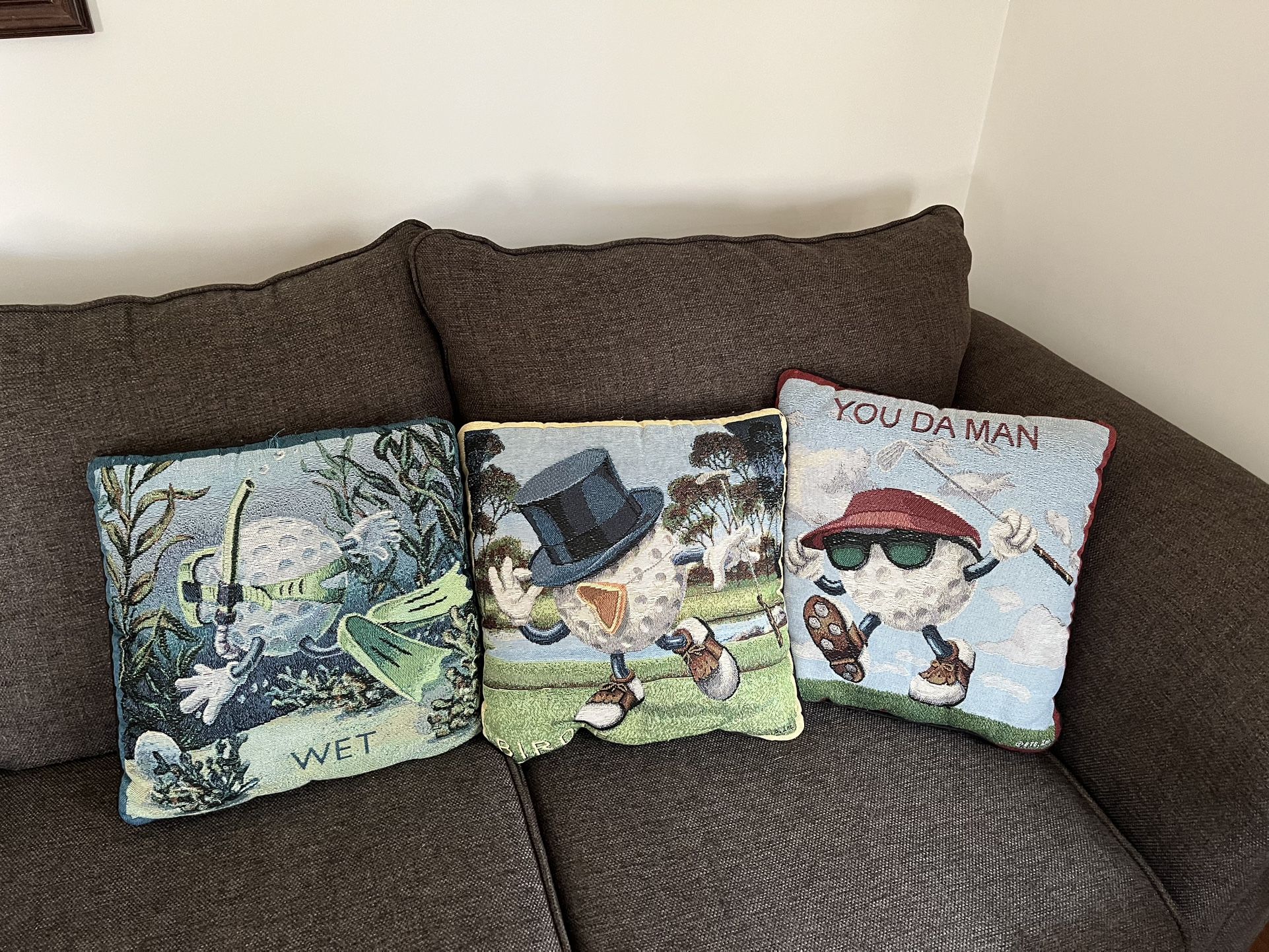 Adorable Golf Throw Pillows