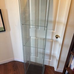 IKEA DETOLF Glass Display Shelf 