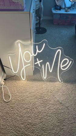 You + Me Neon LED Wall Sign