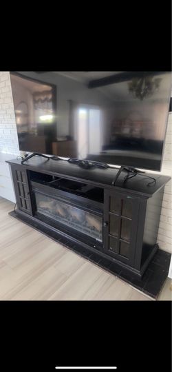 Fireplace TV stand