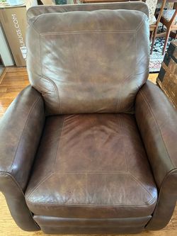 Brown Leather Recliner Chair