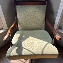 Antique Banker Chair 