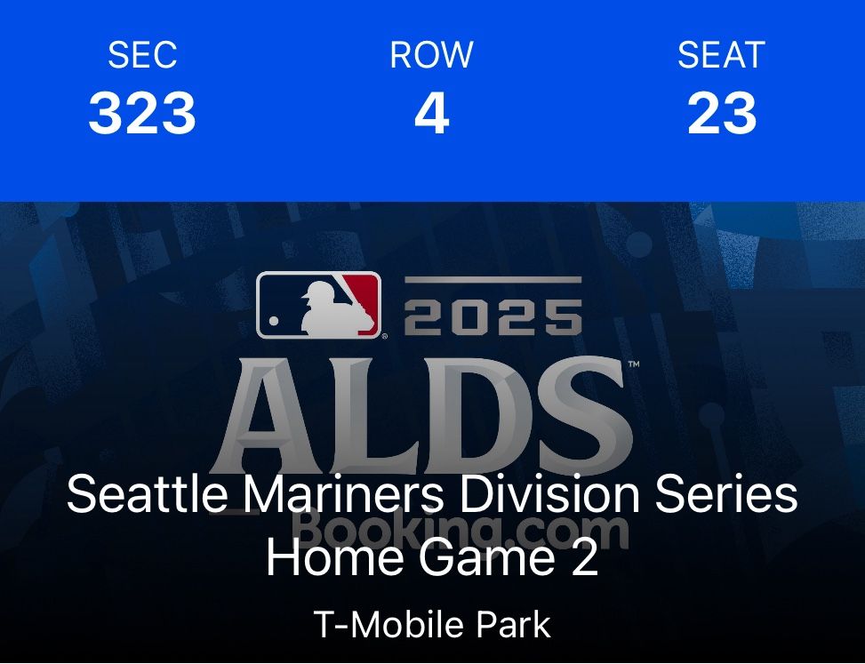 SEATTLE MARINERS ALDS GAME 2 - SUNDAY