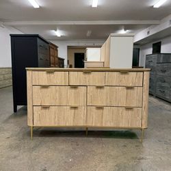 Rattan 7 Drawer Dresser