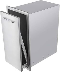 New Propane Drawer Built-in Single Trash Drawer Pull-Out Tray Stainless Steel Trash Drawer Storage Trash Bins Or Propane Tank for BBQ Island Grill Sta