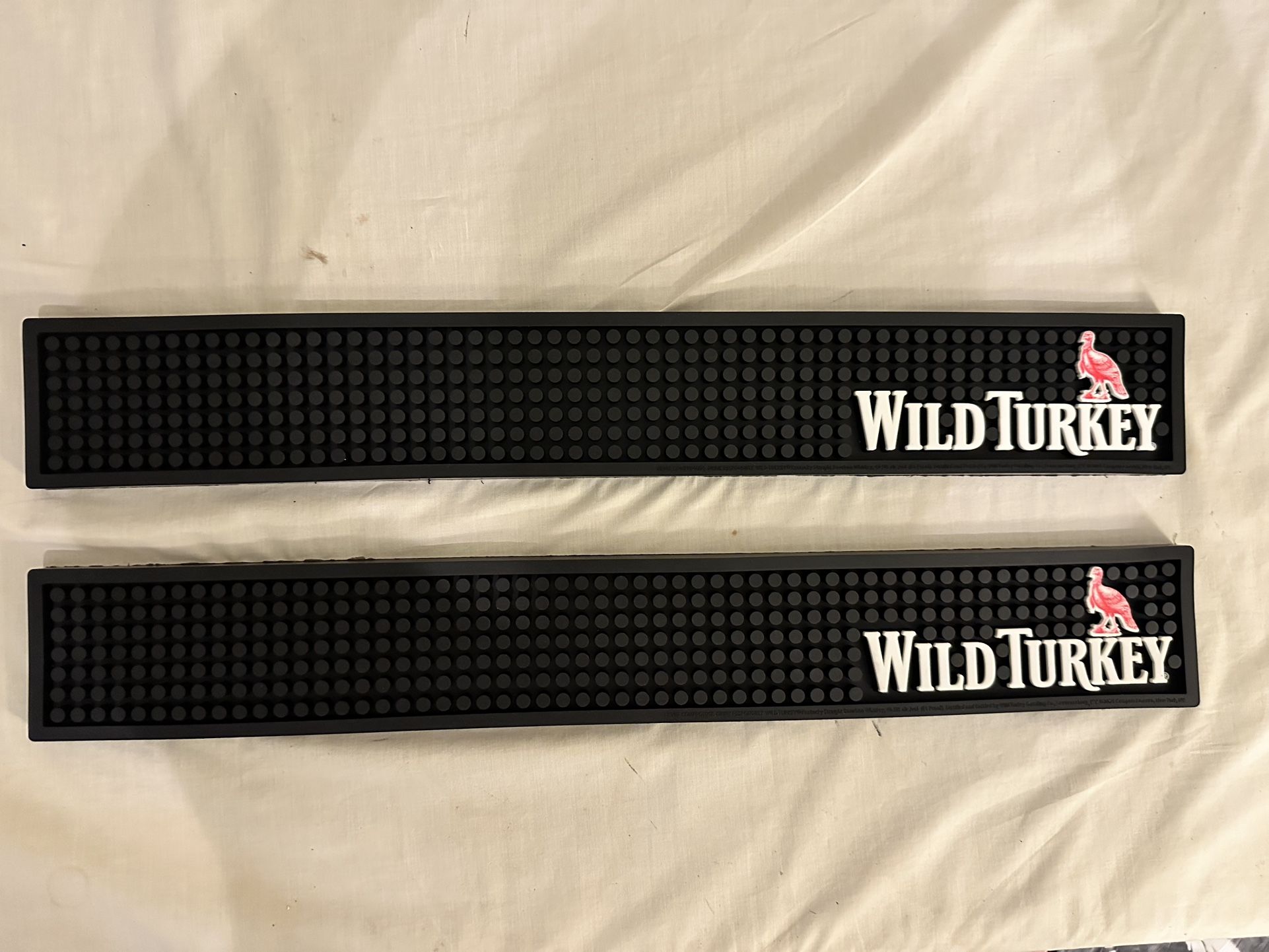 2 Wild Turkey Bar Mats New 