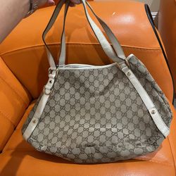 Gucci Purse Orig Brown And Beige Logo