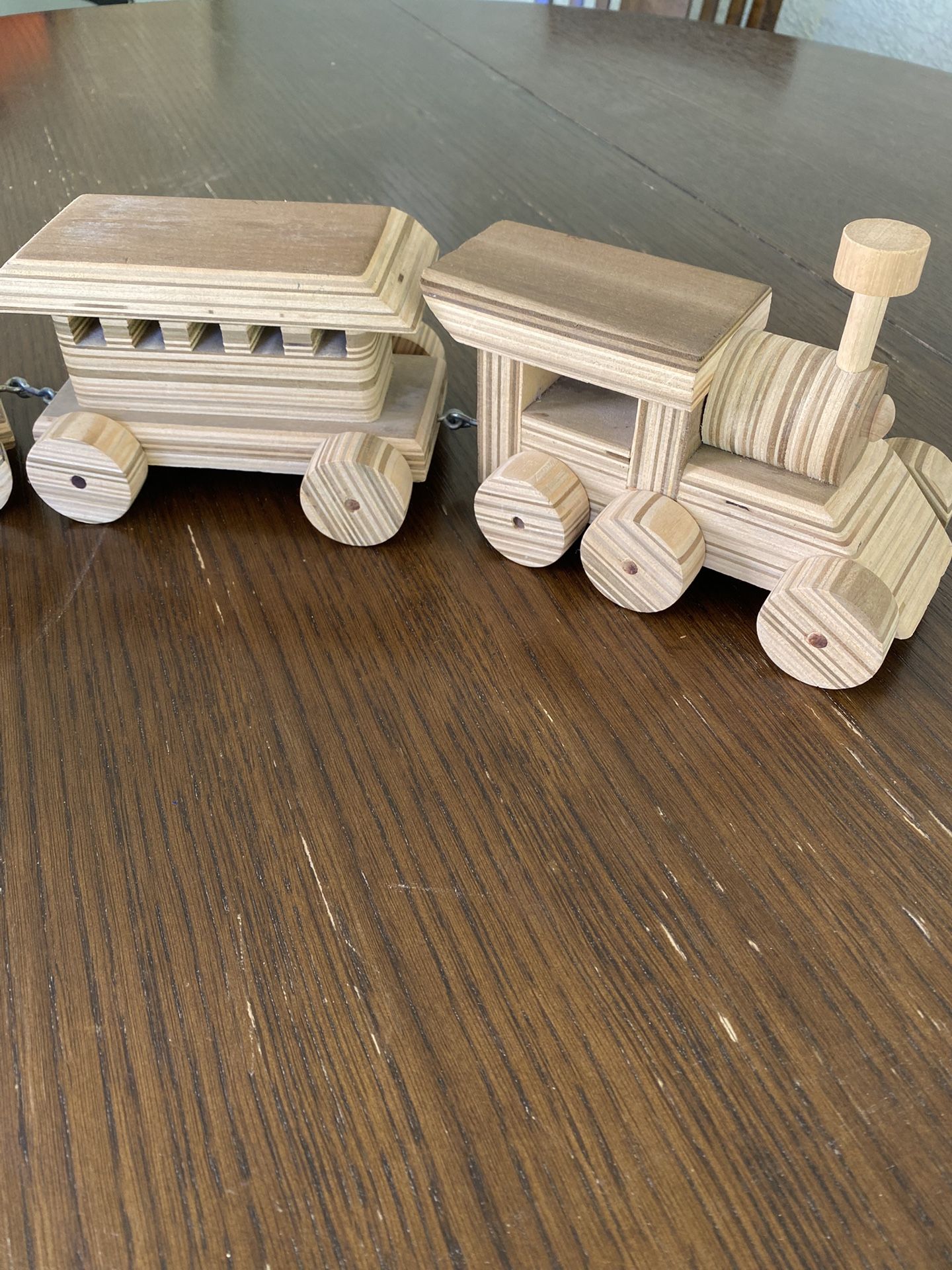 Beautiful Wood Train 4 Pieces