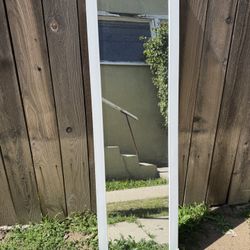 Rectangle White Framed Full Length Mirror 