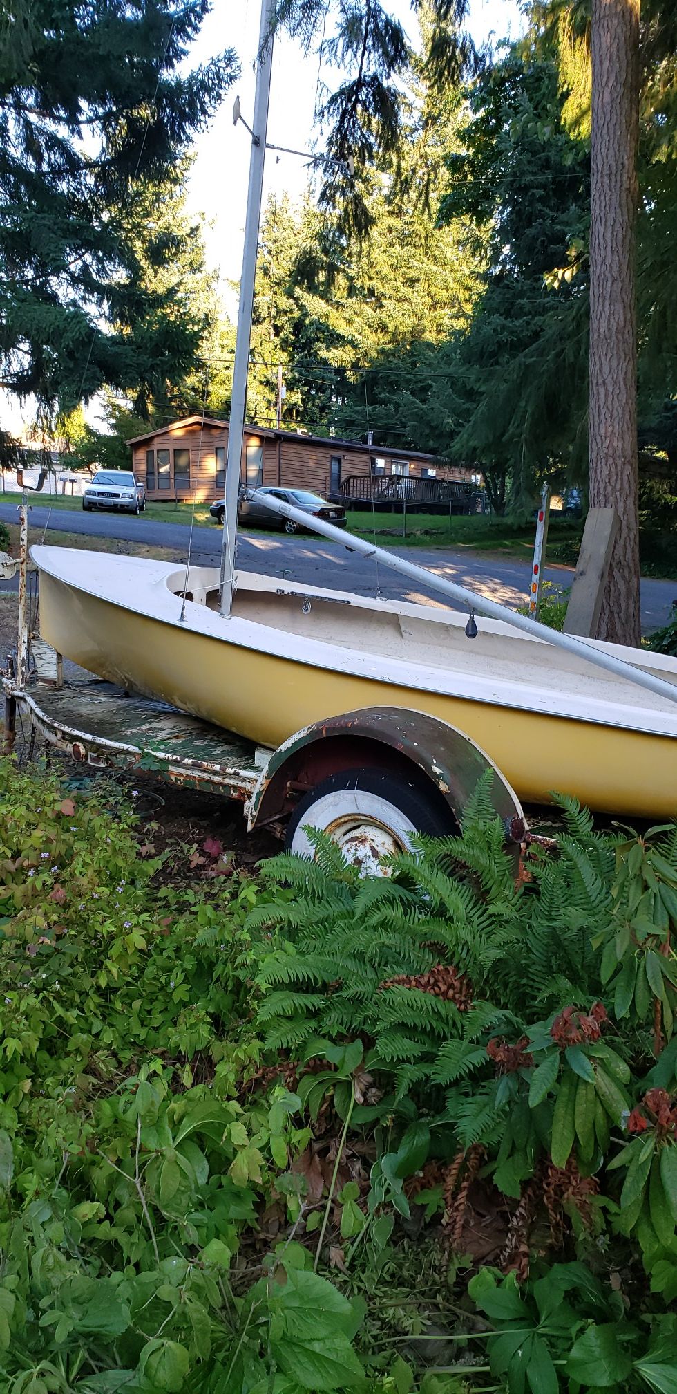 C Lark 14 foot sailboat