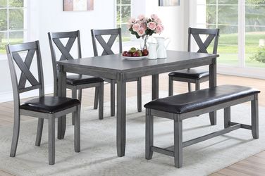 6 Piece Dining Set – Gray Color