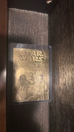 23 karat gold Star Wars shadows of the empire card
