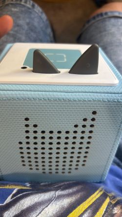 Toniebox 1 Audio Player Starter Set with Playtime Puppy - Listen, Learn, and Play with One Huggable Little Box - Light Blue