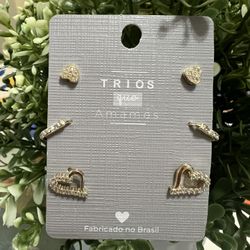 18K gold plated Earring Set with zirconia stone