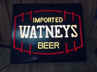 Watneys Imported Beer Lighted Bar Sign