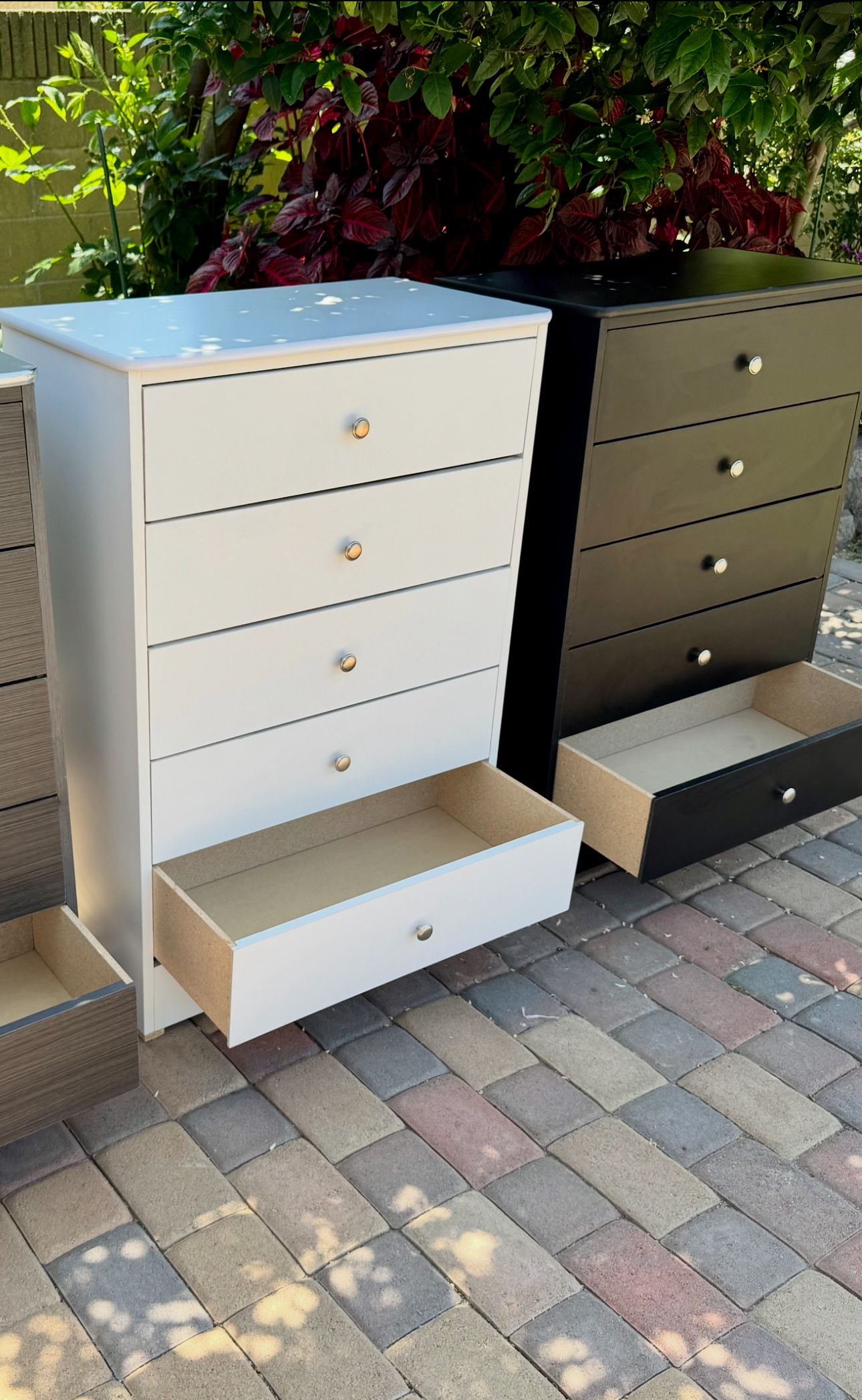 White Chest Dresser 5 Drawer