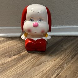 Vintage Red Dog Coin Bank