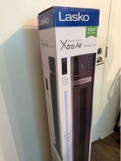 Two Lasko Tower Fans