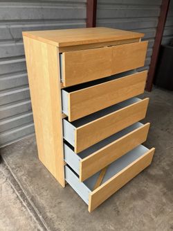 grey and brown dresser Reay Wide Dresser, Brown Oak Finish, 6 Drawers Silver Metal Handles