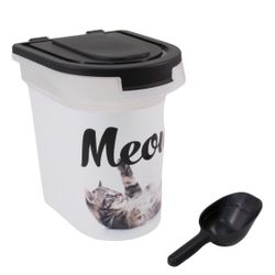 Paw Prints Meow Kitty Pet Food Storage Container