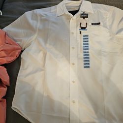 Eddie Bauer Tech Woven Shirt Plus Iron Co. Tech Woven Cargo Shorts 