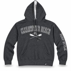 Surf Style Clearwater Beach Florida Hoodie Men’s XL Gray