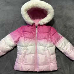 Snozu Toddler Girls Pink Puffer Coat (Size: 2T)