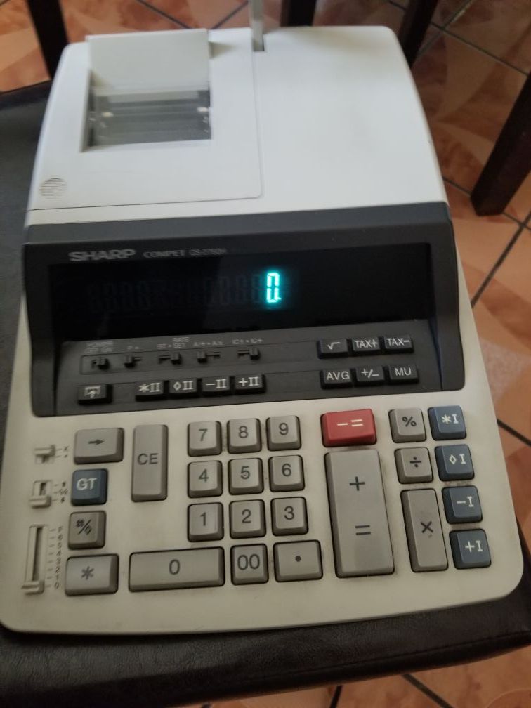 Sharp commercial print calculators