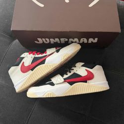Travis Scott Jumpman TR Jack University Red Size 10 Men Used Once