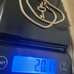 Real 14k Solid Moon Ice Chain 