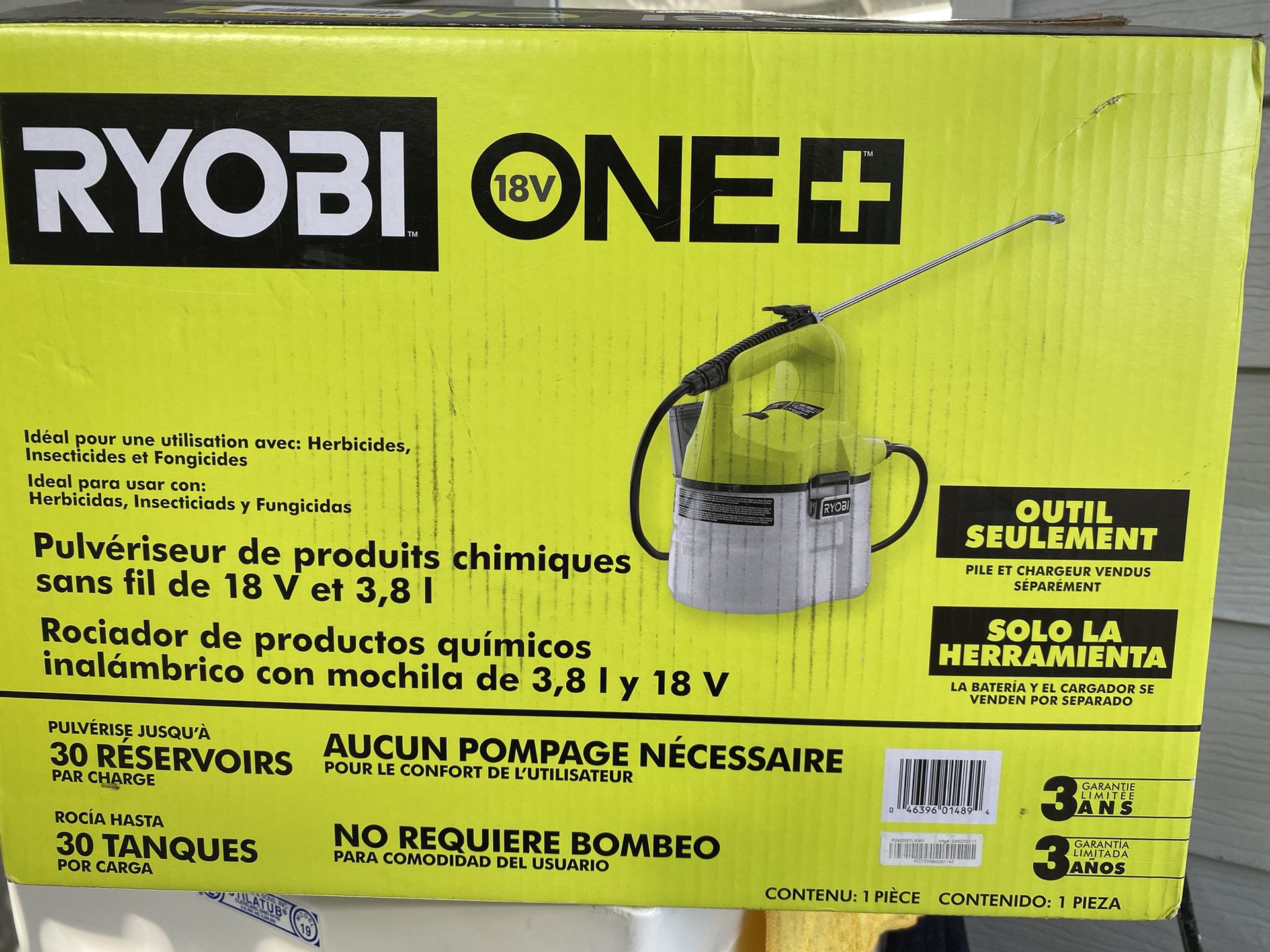 Ryobi 1 Gallon 18v Chemical Sprayer