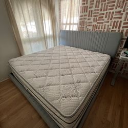 King Bed frame And Mattress