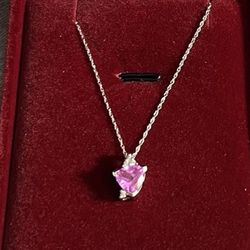 0.045 ctw diamond & sapphire Necklace 