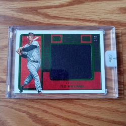 2023 Ted Williams Panini Three And Two Jumbo Patch Card Emerald #3/5 Boston Red Sox's 