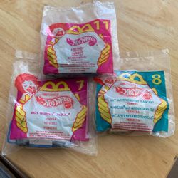 3 McDonald’s Happy Meal Hot Wheel Toys