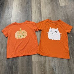 Medium. - Set Of 2 Kid Cat & Jack Halloween Sequin Shirts 