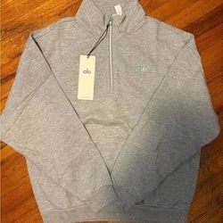 Grey AlO Quarter Zip
