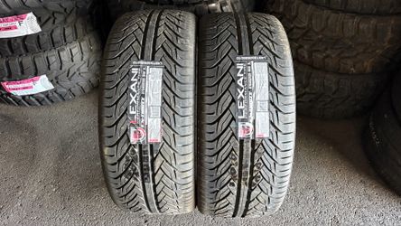 2 BRAND NEW LEXANI TIRES 275/25/26 with stickers