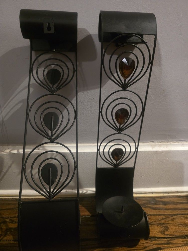Metal candle holders
