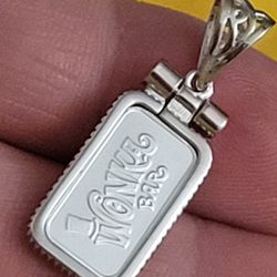 1g Fine Silver Pendant Wonka Bar [1g .999 Fine Investment Silver]