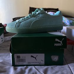 Puma Suede Classic Mono Iced Jr Sz 5.5c Gs Brand New