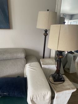 Table and floor lamps