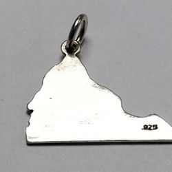 Women's Sterling Silver 925 Charm Virginia  #81875